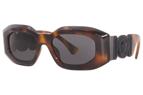 versace ve 32375215|Versace Unisex Sunglasses Havana Frame, Dark Grey Lenses, .